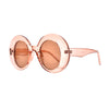 OVERSIZE THICK FLAT LENS ROUND SUNNIES