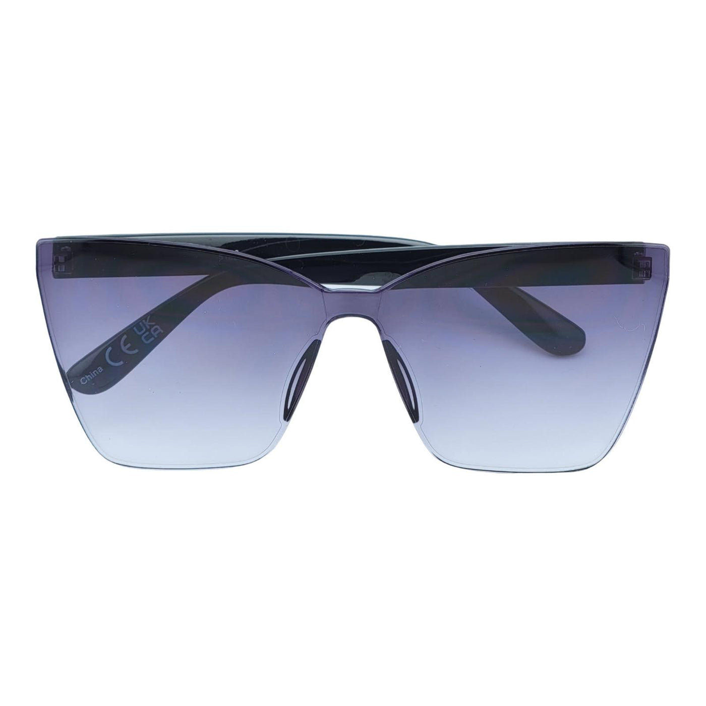 Sleek One Piece Flat Lens Cat Eye Sunnies