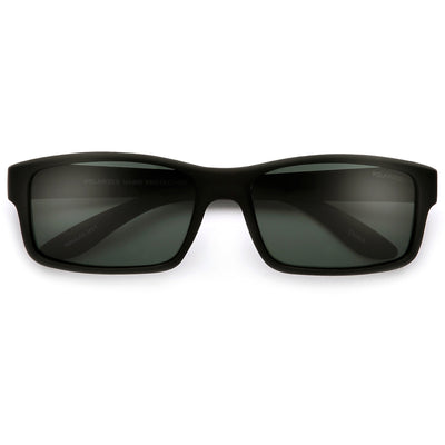 Polarized 58mm Smooth Matte Frame Casual Shades - Sunglass Spot