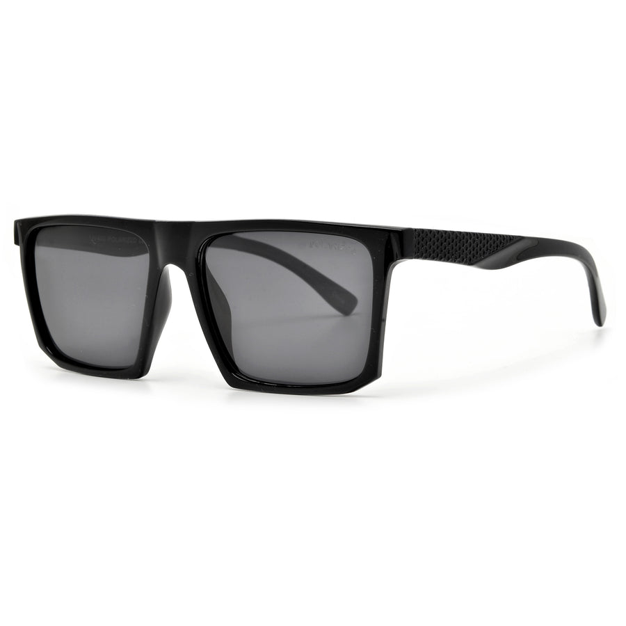 Sleek Flat Top Polarized Squared Out Sunglasses