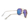 Original Classic Nickel Finish Colorful Reflective Lens Aviator Sunglasses - Sunglass Spot