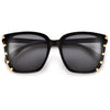 Oversize Gold Accent Chic Sunnies