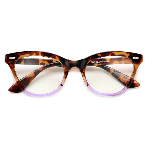 Vintage Inspired Cat Eye Silhouette Chic Trendy Reading Glasses