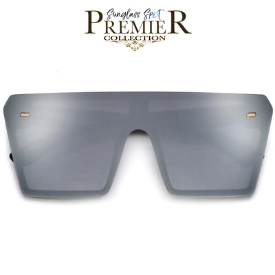 Premier Collection-Oversized Flat Top Show Stopping Sunnies - Sunglass Spot
