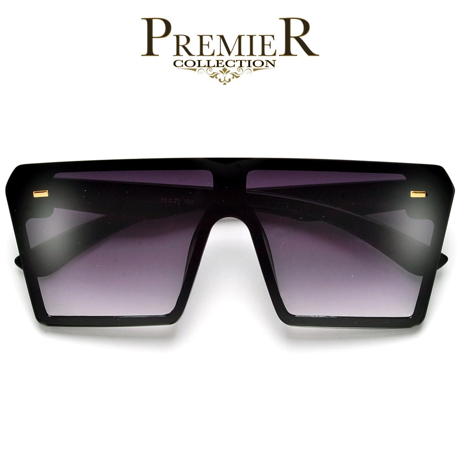 Premier Collection-Oversized Flat Top Show Stopping Sunnies