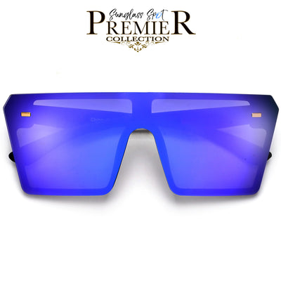 Premier Collection-Oversized Flat Top Show Stopping Sunnies - Sunglass Spot