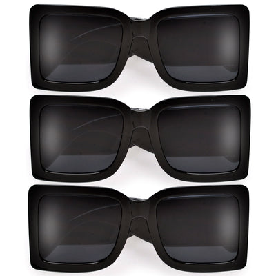 Oversize Thick Temple Squared Out Sunnies
