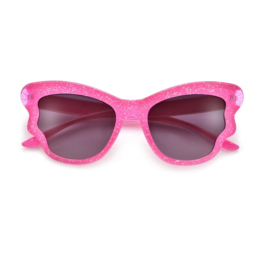 Kids Glitterful Butterfly Wings Sunglasses