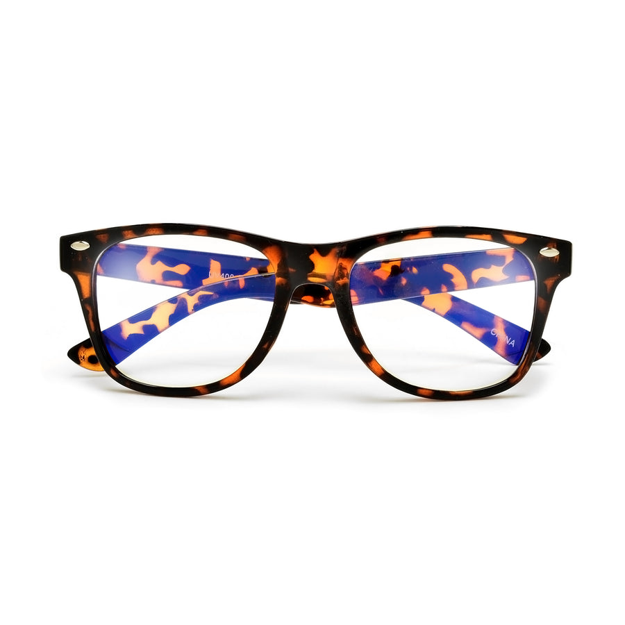KIDS RETRO 80'S BLUE LIGHT CLEAR EYEWEAR