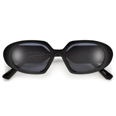 Stylish Thick Temple Oval Sunnies