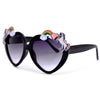 Adorable Unicorn Decorated Heart Sunglasses - Sunglass Spot