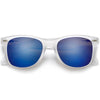 Classic Frost Frame Colorful Revo Lens 80's Sunglasses - Sunglass Spot