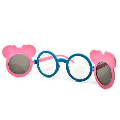 Kids Adorable Mouse Silhouette Flip Sunglasses - Sunglass Spot