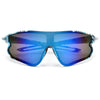 Full Coverage Half Frame Sport Sunglasses