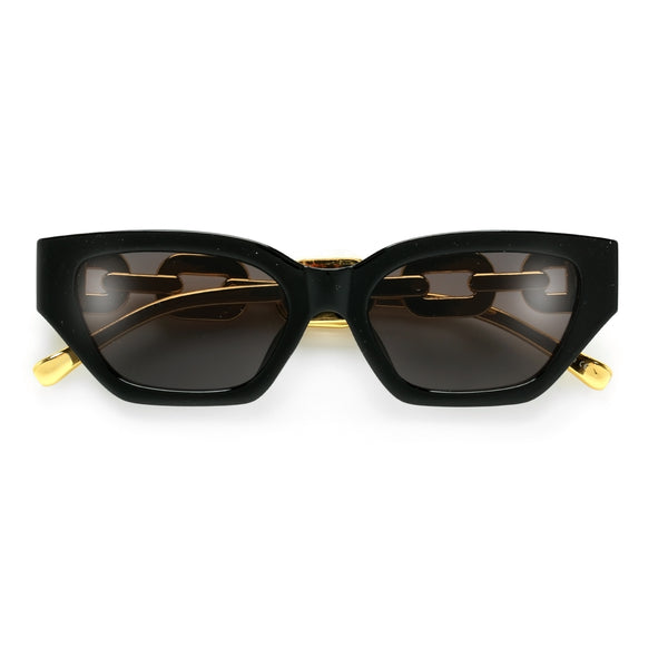 GOLD CHAIN SUNGLASSES Cat Eye Coachella Sunglasses Gold 