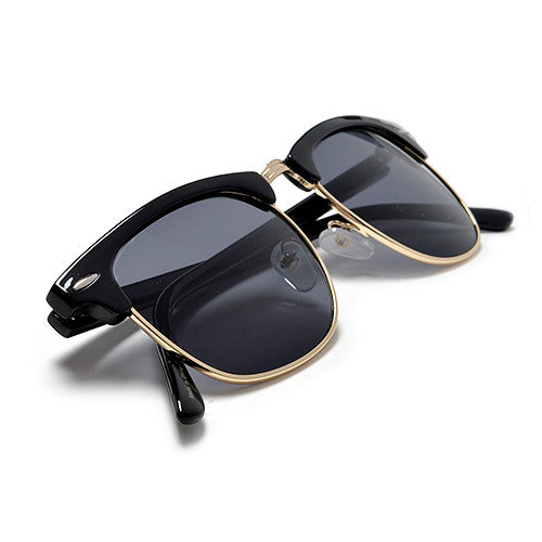 2 Pack Classic Original Half Frame Semi-Rimless Sunglasses