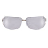 Rimless Crystal Embellished Ultra Chic Sunglasses