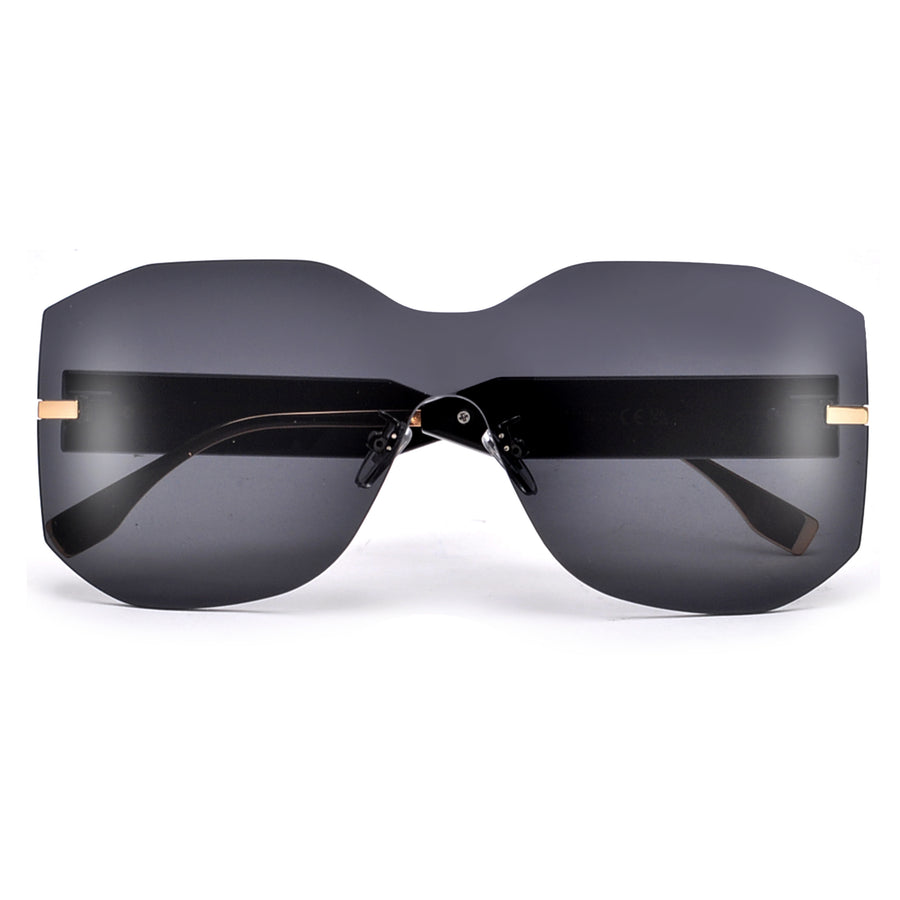 Triangle Wing Edge Rimless Slim Cat-eye Sunglasses Trendy 