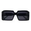 Classic Vintage Oversize Triple Point Square Fashion Sunglasses