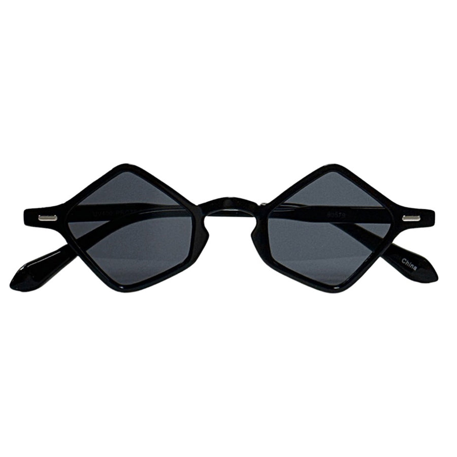 SLIM FASHION GEOMETRIC DIAMOND SHAPED SUNGLASSES