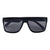 SLEEK FLAT TOP WOOD TEMPLE CLASSIC UNISEX SUNNIES