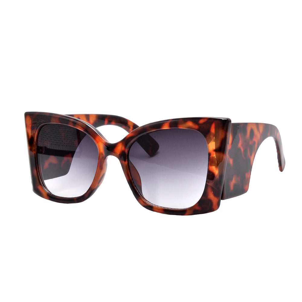 OVERSIZED FLAT HIGH TIP CAT EYE SUNNIES