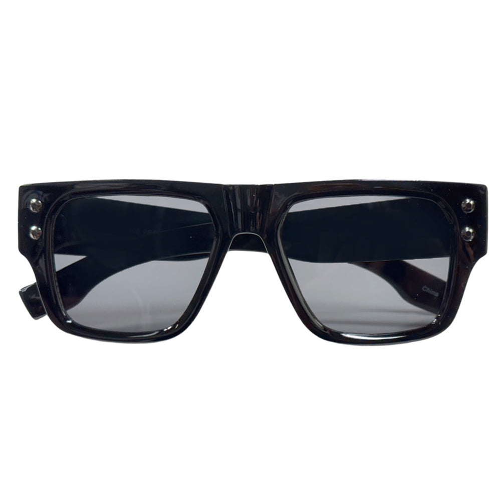 BOLD SQUARED STUDDED CHIC FASHION SUNGLASSES