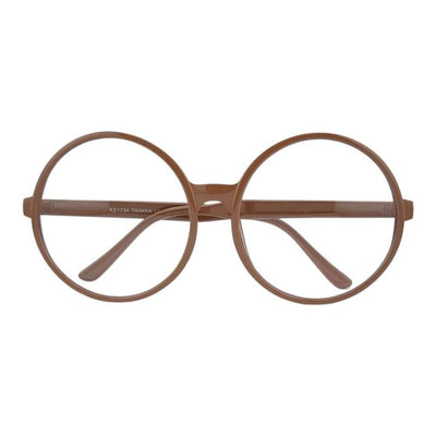 Super Oversized 69mm Round Boho Chic Clear Fashion Eyewear