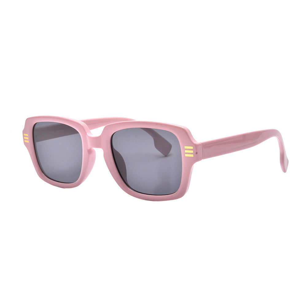 GOLD ACCENT CHIC FASHION APPEAL SQUARE SUNNIES