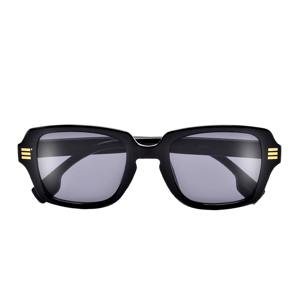 GOLD ACCENT CHIC FASHION APPEAL SQUARE SUNNIES