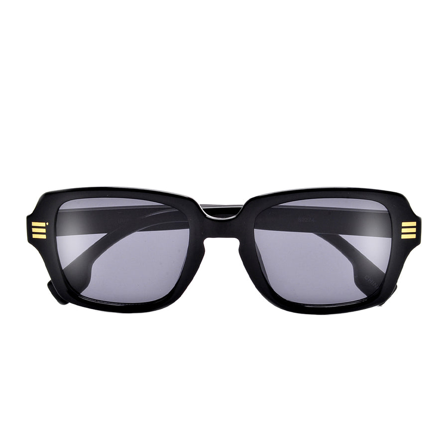 GOLD ACCENT CHIC FASHION APPEAL SQUARE SUNNIES