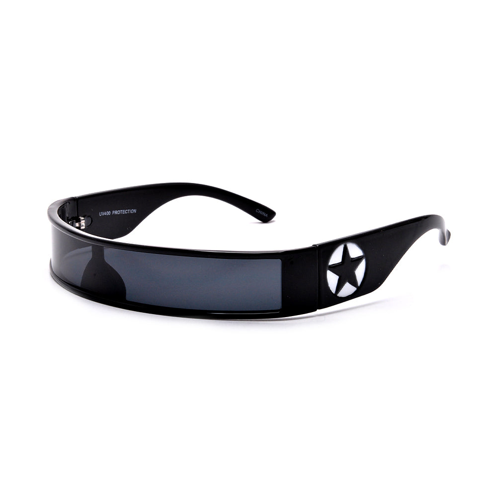 STAR TEMPLE ULTRA THIN CYCLOPS VISOR SHIELD SUNGLASSES