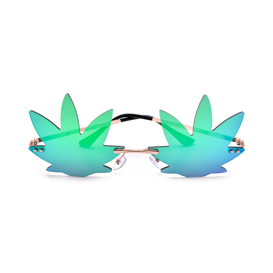 RIMLESS LIGHTWEIGHT 420 MARIJUANA WEED SUNNIES