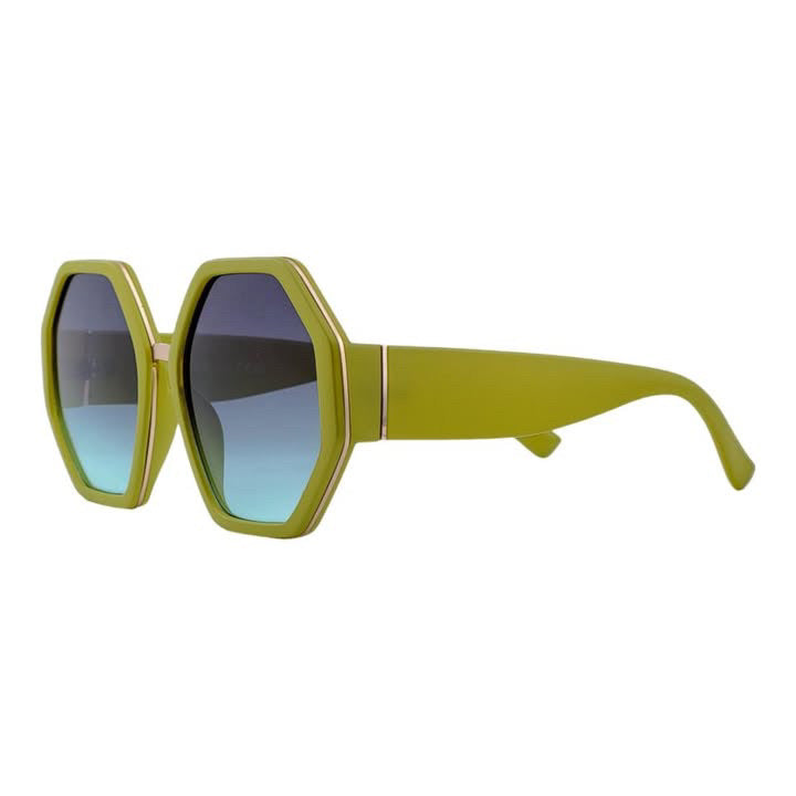 Vintage Hexagonal Oversized Fashion Sunglasses