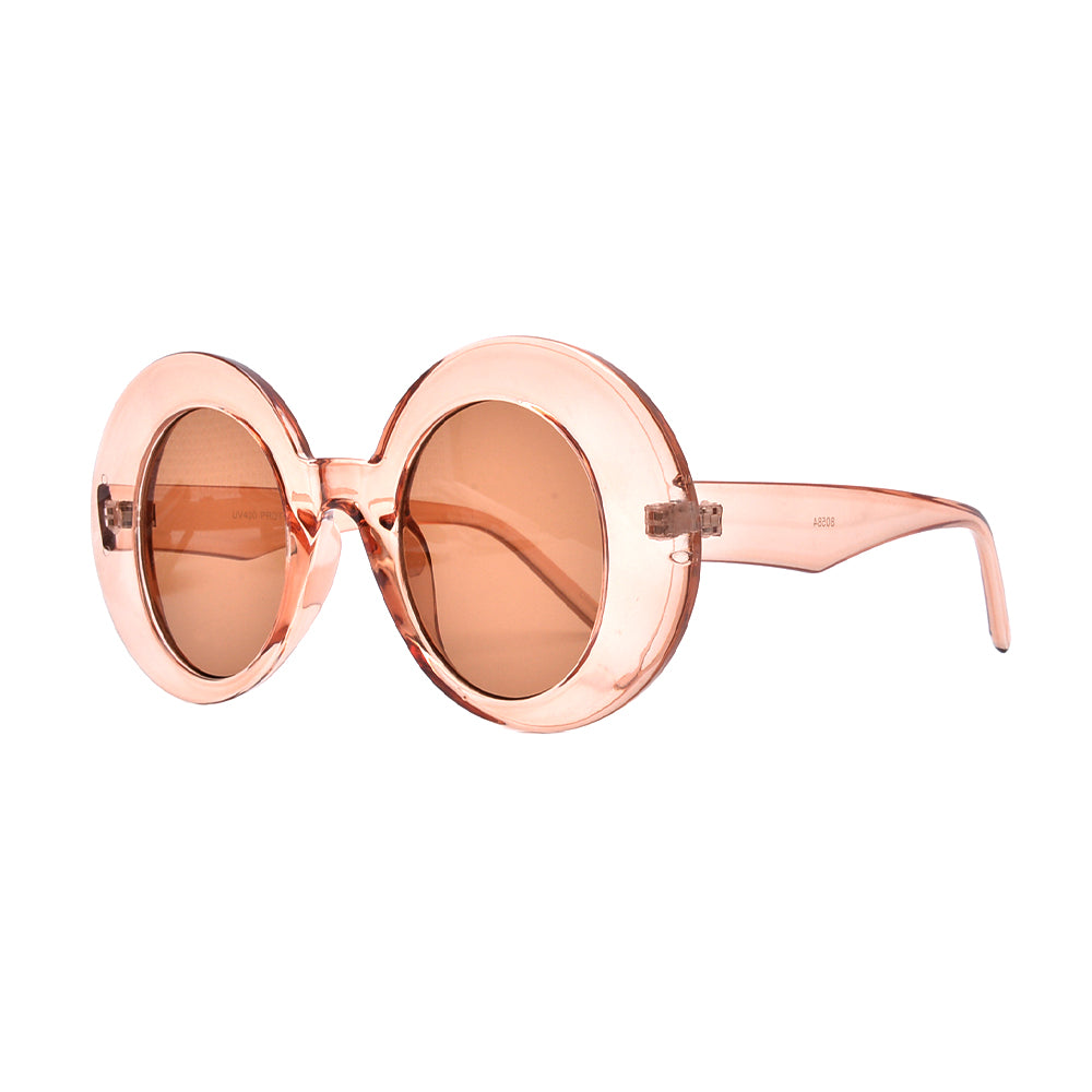 OVERSIZE THICK FLAT LENS ROUND SUNNIES