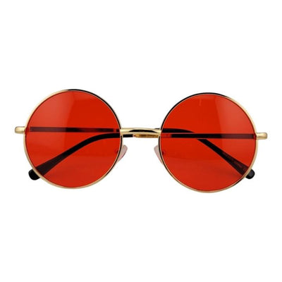 Colorful Lens Retro Round 50mm Metal Sunglasses