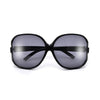 Sophisticated Oversize Round Cutout Sunglasses