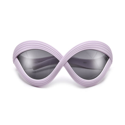OVERSIZED CROSSED OVER CURVED BUTTERFLY SUNNIES