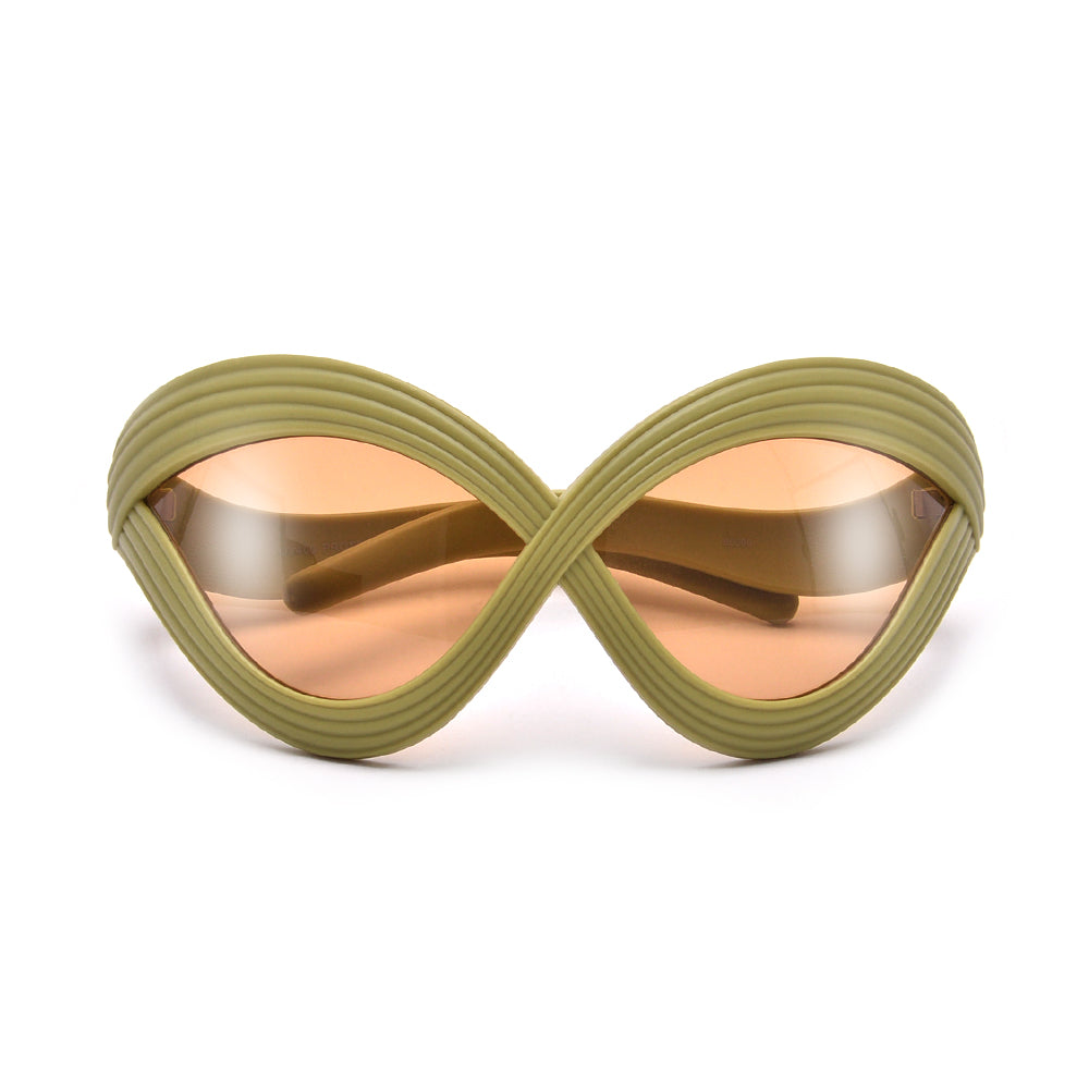 OVERSIZED CROSSED OVER CURVED BUTTERFLY SUNNIES