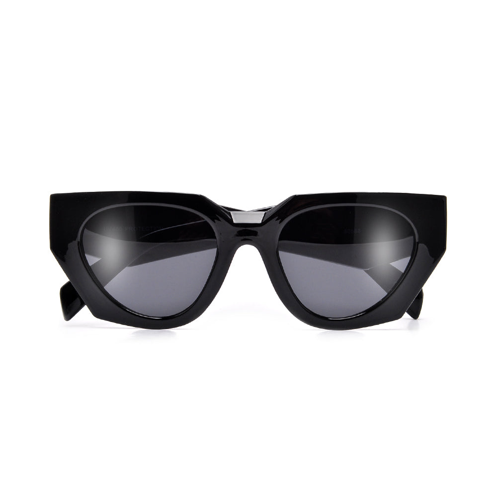 GEOMETRIC HIGH TIP FASHION CAT EYE SUNNIES