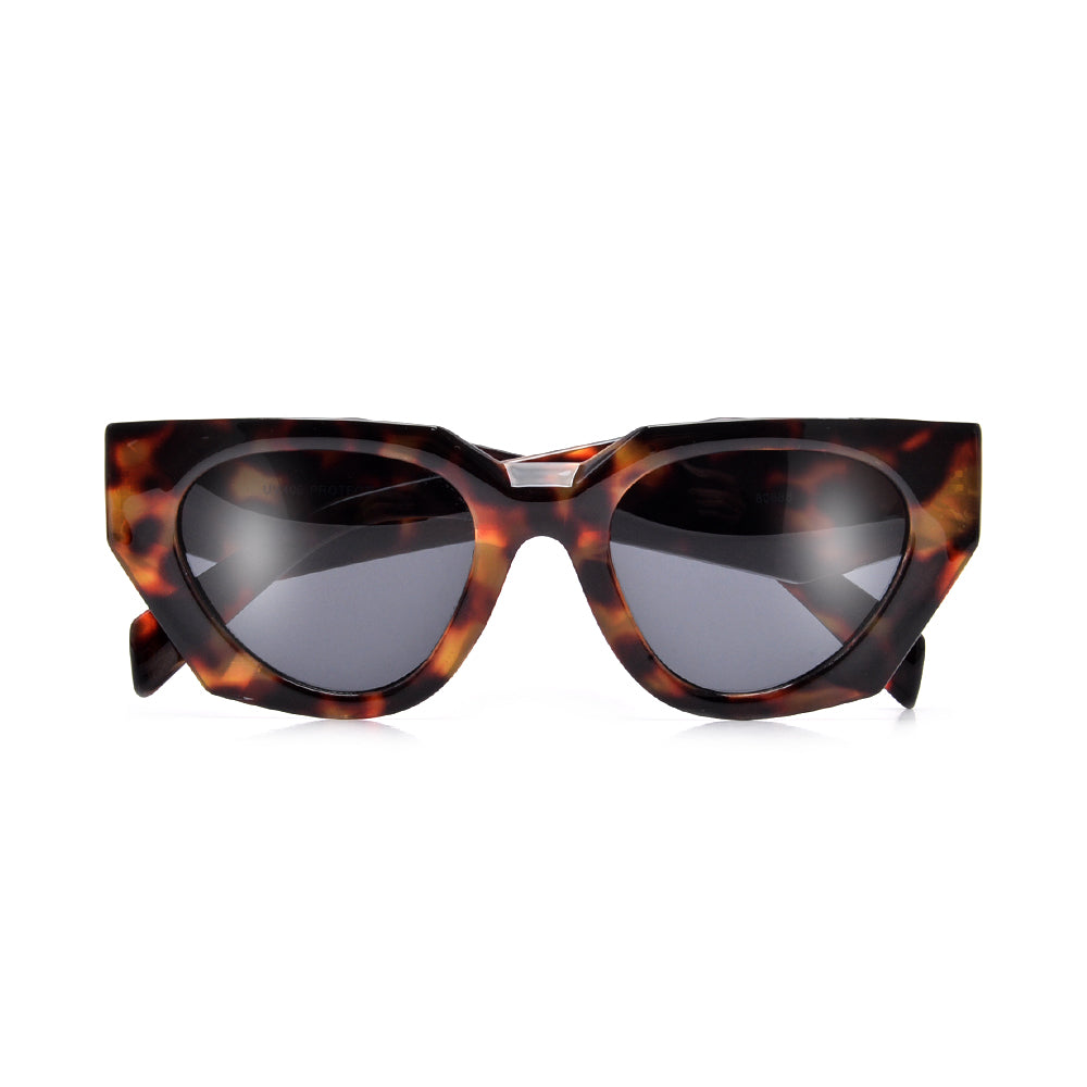 GEOMETRIC HIGH TIP FASHION CAT EYE SUNNIES