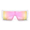 Oversized Squared Full Coverage Shield Shades