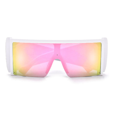 Oversized Squared Full Coverage Shield Shades