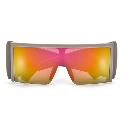 Oversized Squared Full Coverage Shield Shades