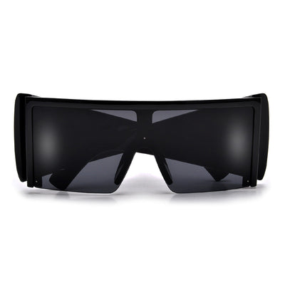 Oversized Squared Full Coverage Shield Shades