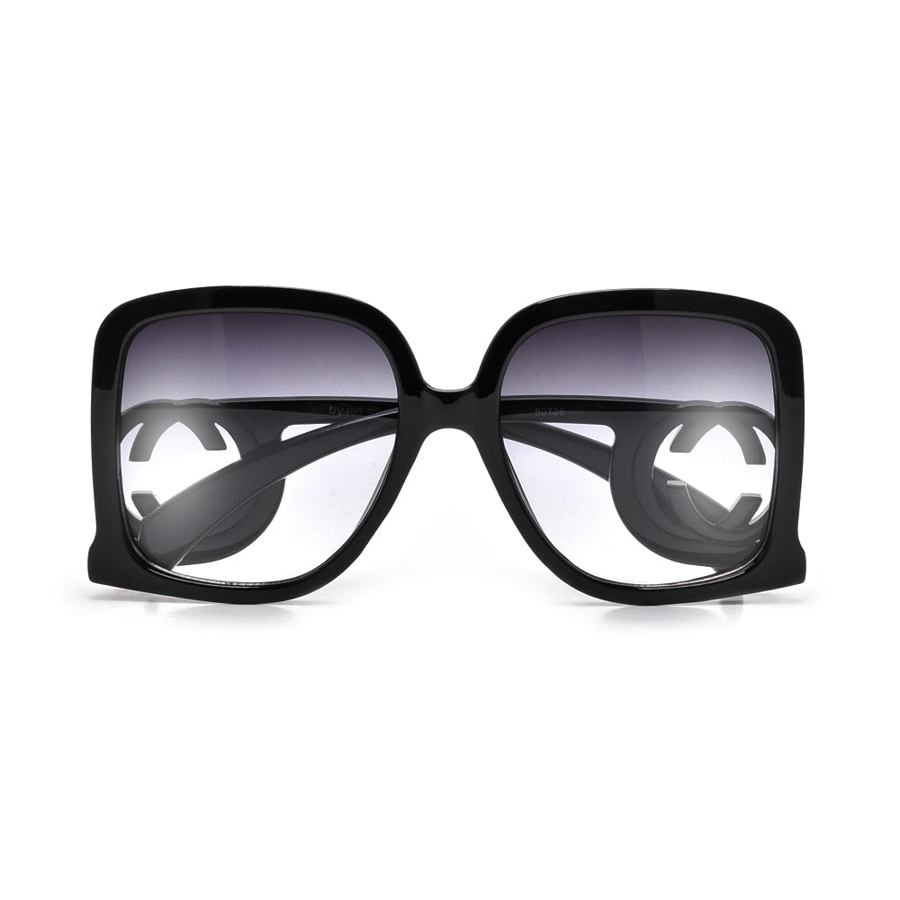 OVERSIZED TRENDY FASHION C LOGO SQUARED SUNNIES