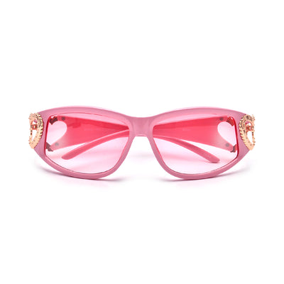 HEART TEMPLE LOGO WRAP AROUND SUNNIES