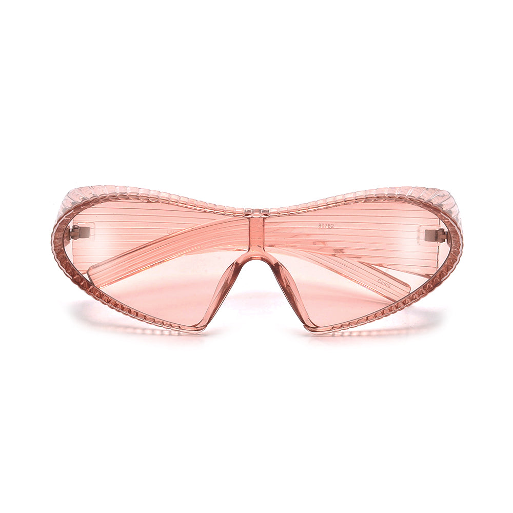 Monoblok Wraparound Sporty Futuristic Shield Sunnies