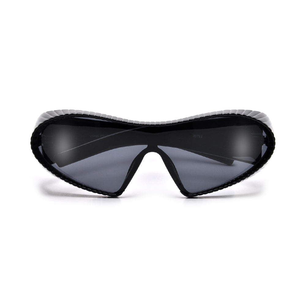 Monoblok Wraparound Sporty Futuristic Shield Sunnies