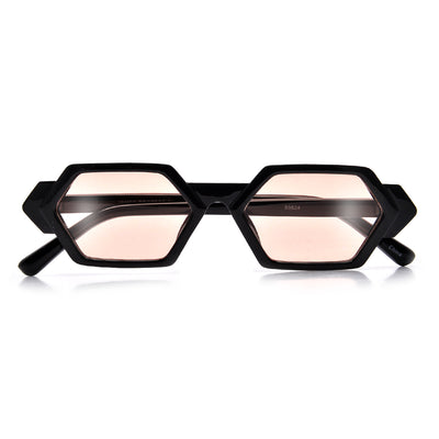 SLIM FASHION GEOMETRIC HEXAGON SHAPED SUNGLASSES